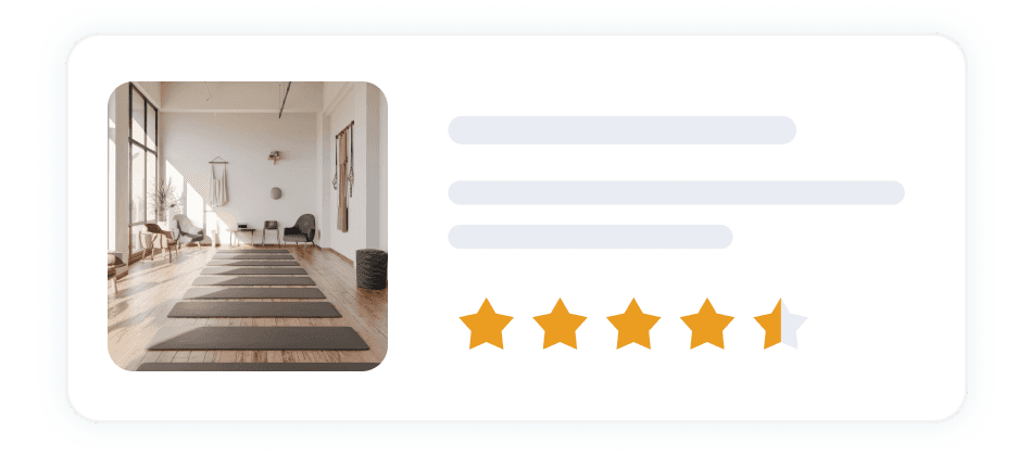 Personne utilisant une application mobile pour trouver une salle de sport adaptée à ses besoins