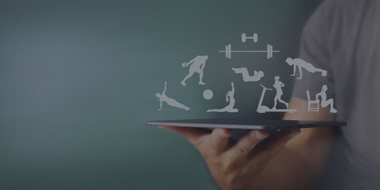 Tableau de bord logiciel de gestion salle de sport moderne